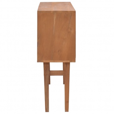 Stolik typu konsola, 110x30x79 cm, lite drewno tekowe