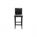Krzesła barowe ze sztucznej skóry 6 szt. czarne
