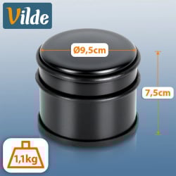 Stoper do drzwi stalowy czarny 9,5 cm Stoper do drzwi stalowy czarny 9,5 cm