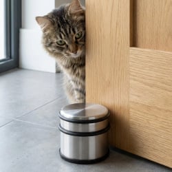 Stoper do drzwi stalowy srebrny 9,5 cm Stoper do drzwi stalowy srebrny 9,5 cm