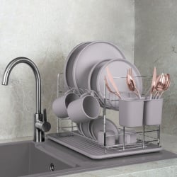 Suszarka do naczyń z ociekaczem BerlingerHaus Taupe BH-8596 Suszarka do naczyń z ociekaczem BerlingerHaus Taupe BH-8596