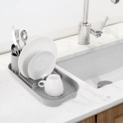 Suszarka na naczynia szara 39x19,5x11 cm Suszarka na naczynia szara 39x19,5x11 cm