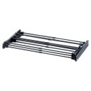 Suszarka na pranie metalowa czarna pionowa rozsuwana 47-78x94 cm