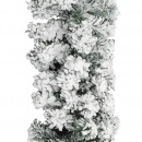 Świąteczna girlanda pokryta śniegiem, zielona, 10 m, PVC