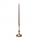 Świecznik aluminiowy stojak podstawka na długą świecę świeczkę złoty 17 cm