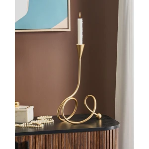 Świecznik AROUCA Metal 40 cm Złoty Świecznik AROUCA Metal 40 cm Złoty