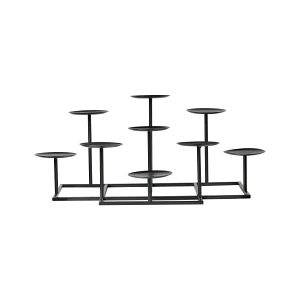 Świecznik LAMEGO Metal 23 cm Czarny Świecznik LAMEGO Metal 23 cm Czarny