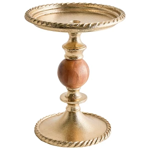 Świecznik VODNO Metal 31 cm Złoty Świecznik VODNO Metal 31 cm Złoty