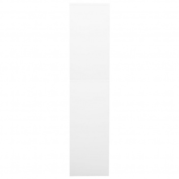 Szafa biurowa, biała, 90x40x180 cm, stalowa