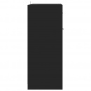 Szafka łazienkowa, czarna, wysoki połysk, 60x33x80 cm, płyta