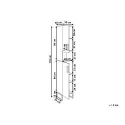 Szafka łazienkowa MISCANTI Drewno bambusowe 30 cm Jasnobrązowy