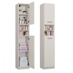 Szafka Łazienkowa Słupek 32 cm MARBELA 1.0 Regał Słupek 2 Drzwi KASZMIR BEŻ