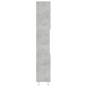 Szafka łazienkowa, szarość betonu, 30x30x179 cm, płyta wiórowa