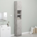 Szafka łazienkowa, szarość betonu 32x25,5x190 cm, płyta wiórowa