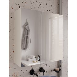 Szafka Łazienkowa Wisząca Z Lustrem Nad Umywalkę POLA 2DL 2 Drzwi KASZMIR