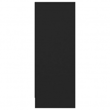 Szafka na buty, czarna, 31,5x35x90 cm, płyta wiórowa