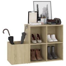 Szafka na buty, kolor dąb sonoma, 105x35,5x70 cm, płyta wiórowa