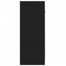 Szafka na wysoki połysk, czarna, 60 x 30 x 75 cm, płyta wiórowa