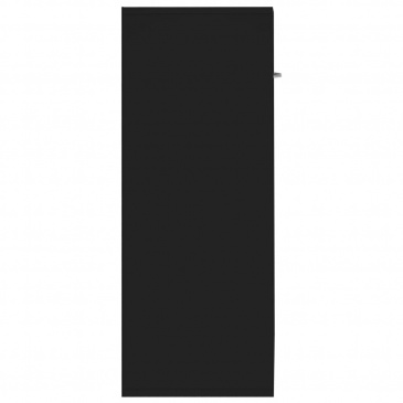 Szafka na wysoki połysk, czarna, 60 x 30 x 75 cm, płyta wiórowa