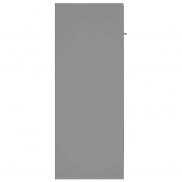 Szafka na wysoki połysk, szara, 60 x 30 x 75 cm, płyta wiórowa