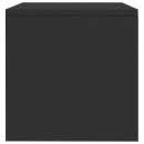 Szafka nocna, czarna, wysoki połysk, 40x30x30 cm, płyta wiórowa