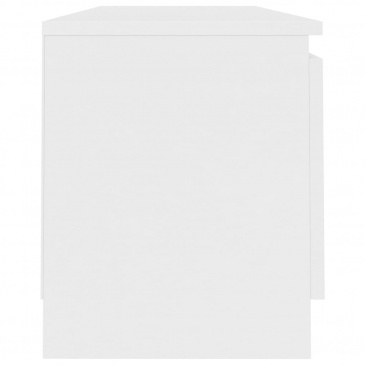 Szafka pod TV, biała, 120 x 30 x 35,5 cm, płyta wiórowa