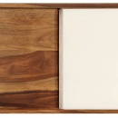 Szafka z litego drewna sheesham, 118 x 30 x 66 cm