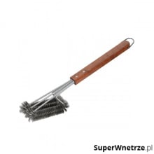 szczotka do czyszczenia grilla, stal nierdzewna/palisander, 45 cm
