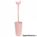 Szczotka do WC 43,6cm Koziol Miaou pastelowo-różowa