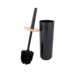 Szczotka do wc łazienki czarna bambus