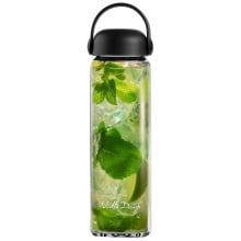 Szklana butelka na wodę fuori 540 ml czarna 30237 Szklana butelka na wodę fuori 540 ml czarna 30237