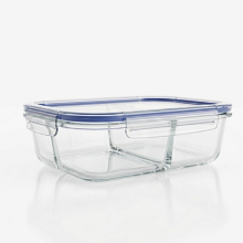 Szklana śniadaniówka z przegródkami 1040 ml – pojemnik na obiad do pracy, lunchbox, House Clue