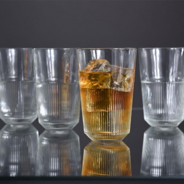 Szklanka szklanki do wody napojów soku drinków zestaw komplet szklanek 4 sztuki 360 ml