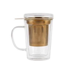 Szklanka z podwójną ścianką z zaparzaczem amo 300 ml