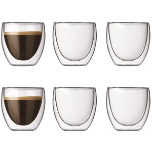 Szklanki termiczne 6szt. 80ml Bodum Pavina
