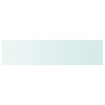 Szklany, bezbarwny panel, 100x25 cm