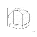Szklarnia ogrodowa APULIA Srebrny 190 cm