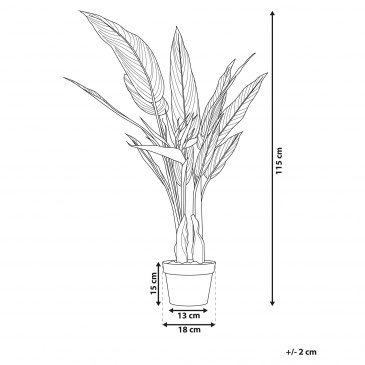 Sztuczna roślina doniczkowa 115 cm STRELITZIA TREE