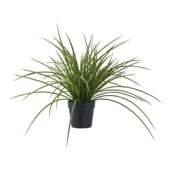 Sztuczna trawa w czarnej donicy 45cm