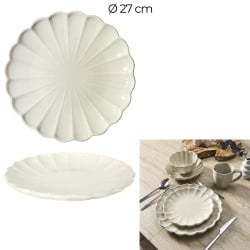 Talerz Calista 27cm kremowy