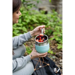 Termos z pojemnikiem i łyżką fuori 680 ml miętowy 30312 Termos z pojemnikiem i łyżką fuori 680 ml miętowy 30312