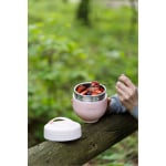 Termos z pojemnikiem i łyżką fuori 680 ml różowy 30329