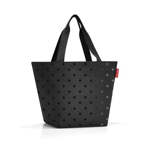 Torba shopper m, glossy dots black Torba shopper m, glossy dots black