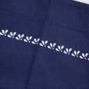 Uniwersalny fartuch bawełniany, wiązany fartuszek kuchenny, MODROTISK, niebieski, ochronny
