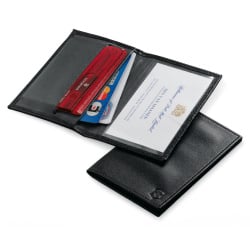 VICTORINOX - Etui do Swiss Card Skórzane Czarne