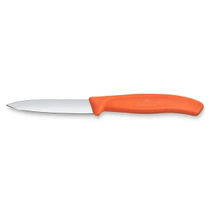 VICTORINOX - Swiss Classic - Nóż do warzyw i owoców - Gładkie ostrze - 8 cm - Pomarańczowy VICTORINOX - Swiss Classic - Nóż do warzyw i owoców - Gładkie ostrze - 8 cm - Pomarańczowy