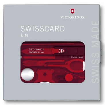Victorinox - swisscard z diodą led - czerwony