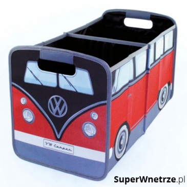 Pojemnik 33x30x58 cm BRISA VW BUS czarno-czerwony