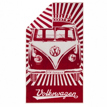 Ręcznik plażowy 160x90 cm BRISA VW BUS czerwony