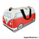 Torba sportowa 50x25x26 cm BRISA VW BUS czerwono-beżowa